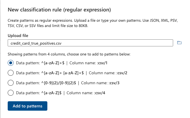 Data Map scanning: Regular expression suggestions